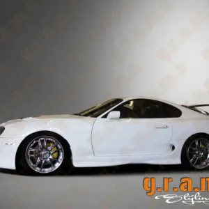 thumbnail image 2 of G.R.A.M.S Styling Fiberglass Side Skirts For Toyota Supra - OEM / TRD Style V9 (Pair) 2 of 3