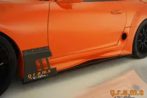 Toyota Supra MK4 Side Steps - Side Skirt Extensions - StreetRace, Black