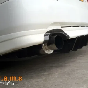 Mitsubishi Lancer 5, 6, 7, 8, 9  Rear Diffuser Top Secret - Shine Style - Evolution 4