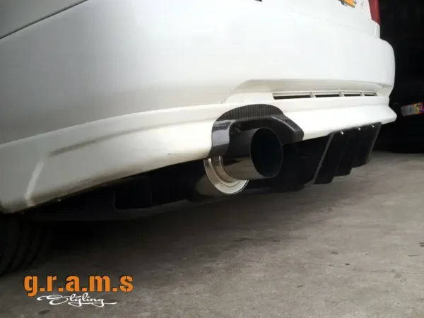 Mitsubishi Lancer 5, 6, 7, 8, 9  Rear Diffuser Top Secret - Shine Style - Evolution 4