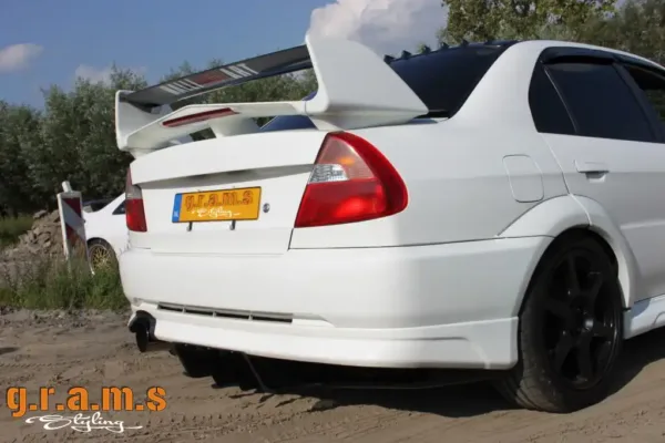 Mitsubishi Lancer 5, 6, 7, 8, 9  Rear Diffuser Top Secret - Shine Style - Evolution 4
