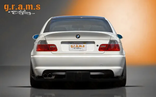 BMW E46 Top Secret Diffuser - Shine Style - E46