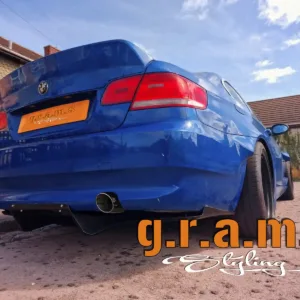 BMW E90 E92 Top Secret Diffuser - Shine Style - E90