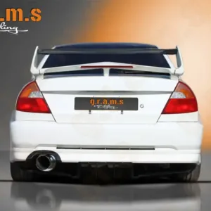 Mitsubishi Lancer 5, 6, 7, 8, 9  Rear Diffuser Top Secret - Shine Style - Evolution 4