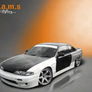 Nissan Silvia S14 Version 1 Front Wings +30mm Wide Body Fender Flares for 1995-2000 Nissan Silvia S14 - S14