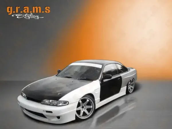 Nissan Silvia S14 Version 1 Front Wings +30mm Wide Body Fender Flares for 1995-2000 Nissan Silvia S14 - S14