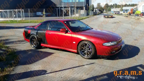 Nissan Silvia S14/S14A Version 1 Rear Fenders - +50mm Wide Body Fender Flares Nissan Silvia S14/S14A Version 1 Rear Fenders - +50mm Wide Body Fender Flares - S14