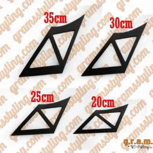 Universal GT Wing Spoiler Legs  - Triangle Shape - Spoilers