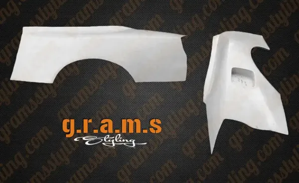 Nissan Silvia S15 Rear Fenders - 50mm Wide Body Fender Flares for 1999-2002 Models - S15