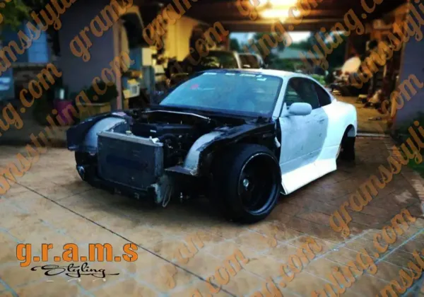 Nissan Silvia S15 Rear Fenders - 50mm Wide Body Fender Flares for 1999-2002 Models - S15