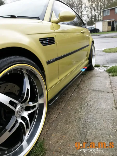 BMW E46 Side Steps – Side Skirt Extensions | 15cm Wide - E46