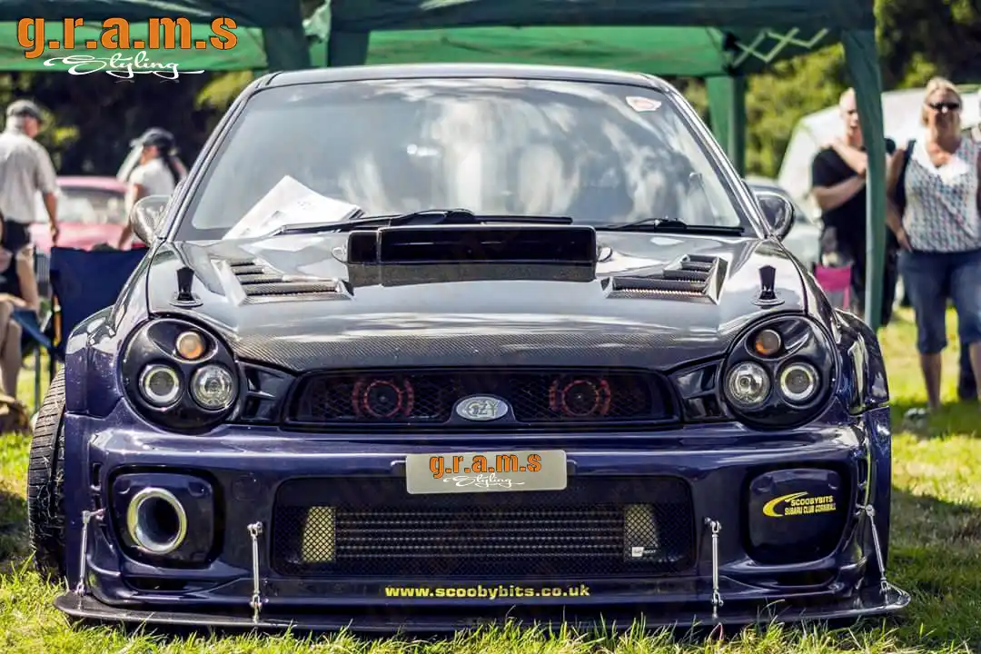 Black Polyurethane Front Splitter For Subaru Impreza Classic V5/6 STi – Type R Style, JDM UK