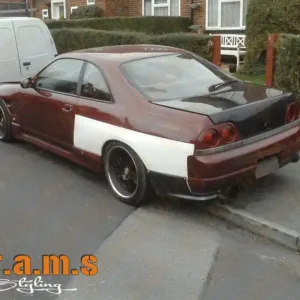 Nissan Skyline R33 GT-R Style Rear Fenders / Full Quarters for 1995-1998 Models - R33