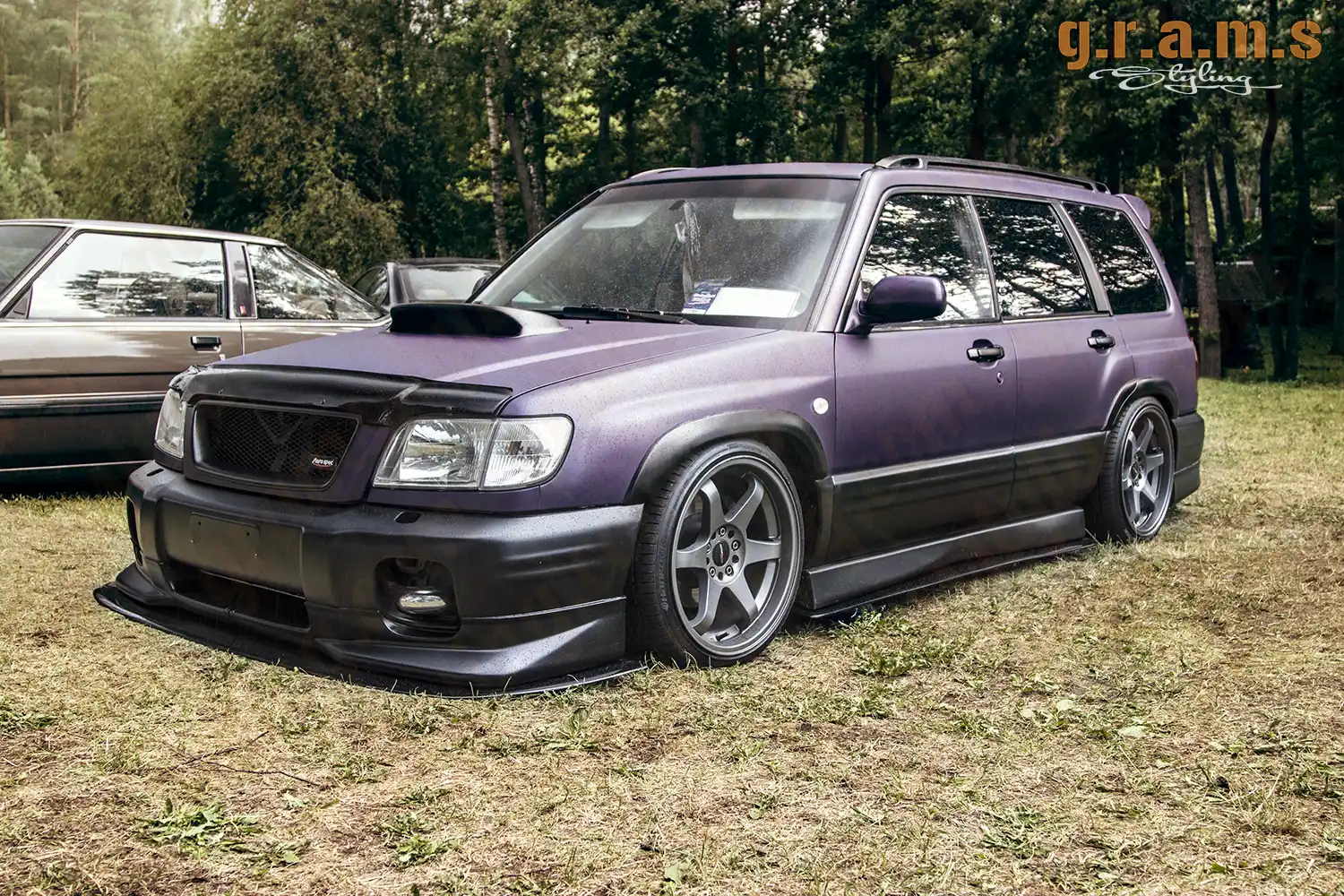 CNPAPC Glossy Piano Black Front Bumper Lip Splitter Kit With Strut Rods For Subaru WRX STI (2015-2021)