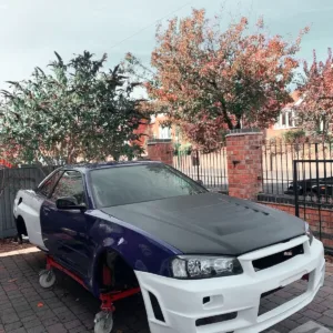 Nissan Skyline R34 Widebody Z-Tune Style Front Wings Fenders – Racing & Drift Nissan Skyline R34 Widebody Z-Tune Style Front Wings Fenders – Racing & Drift - Front Wings
