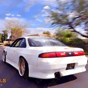 Nissan Silvia S14/S14A Rear Fenders - Origin Style for 1995-2002 Models - S14