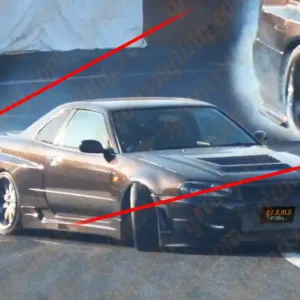 Nissan Skyline R34 GT-R Style 50mm Wide Body Rear Fenders - R34