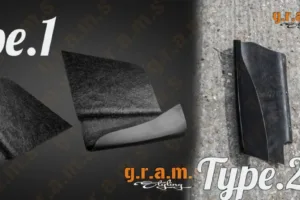 Universal Rear Diffuser Side Extensions include 2 pieces