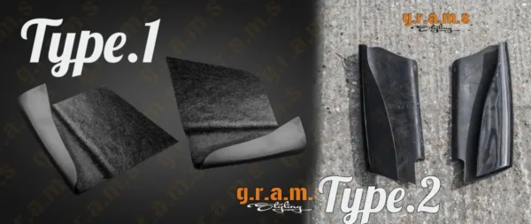 Universal Rear Diffuser Side Extensions include 2 pieces