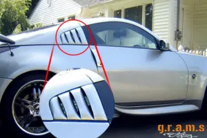 Nissan 350z Side Rear Window Louvers