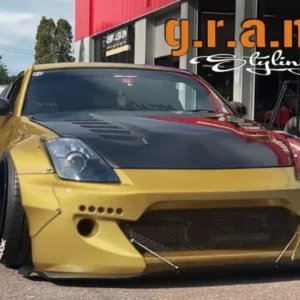 Universal front bumper splitter lip V2 carbon fiber adjustable