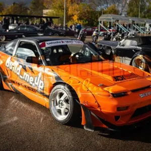 Nissan S13 180SX 240SX complete wide body kit V2 front rear fenders bumper diffuser fiberglass