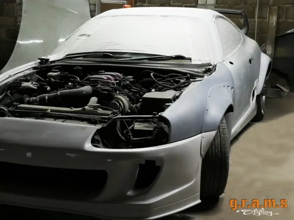 Toyota Supra MK4 Front Fender Flares - Version 1 Wide Body Kit for Performance - MK4