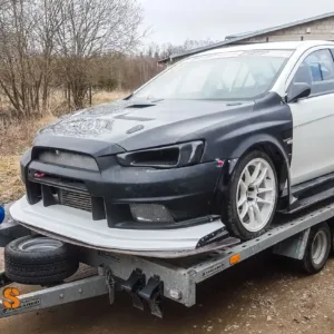 Mitsubishi Lancer Evo X Varis Style Wide Body Side Skirts - Evolution X