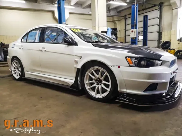 Mitsubishi Lancer Evo X Varis Style Wide Body Side Skirts - Evolution X