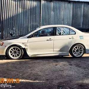 Mitsubishi Lancer Evo X Varis Style Wide Body Side Skirts - Evolution X