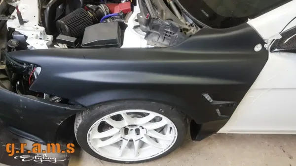 Mitsubishi Lancer X Varis Style Front Wings | +30mm Wide |  Widebody Fitment - Evolution X