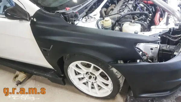 Mitsubishi Lancer X Varis Style Front Wings | +30mm Wide |  Widebody Fitment - Evolution X