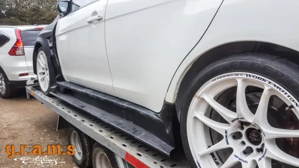 Mitsubishi Lancer Evo X Varis Style Wide Body Side Skirts - Evolution X