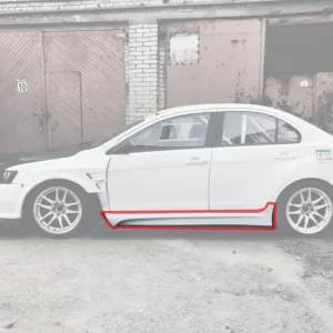 Mitsubishi Lancer Evolution X Side Skirts - Varis Style