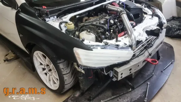 Mitsubishi Lancer X Varis Style Front Wings | +30mm Wide |  Widebody Fitment - Evolution X