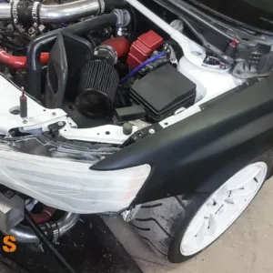 Mitsubishi Lancer X Varis Style Front Wings | +30mm Wide |  Widebody Fitment - Evolution X