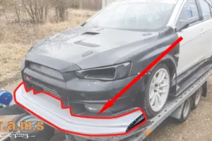 Mitsubishi Lancer Evolution X Front Splitter - Varis Style