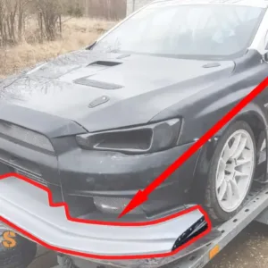 Mitsubishi Lancer Evolution X Front Splitter - Varis Style