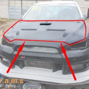 Mitsubishi Lancer Evolution X Bonnet - OEM Style, high quality.