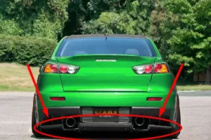 Mitsubishi Lancer Evolution X Rear Diffuser - Varis Style