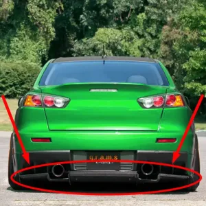 Mitsubishi Lancer Evolution X Rear Diffuser - Varis Style