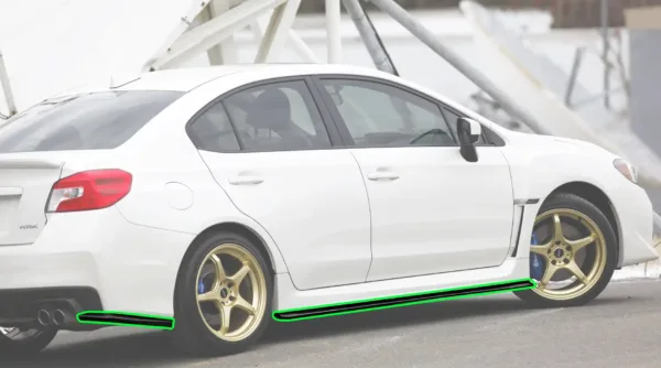 Subaru Impreza Side Steps - Sideskirt Extensions 2011 2012 2013 2014 "HT Style" - Impreza