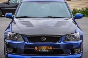 Lexus IS200 IS300 Toyota Altezza SXE10 carbon fiber vented hood Chargespeed style lightweight bonnet