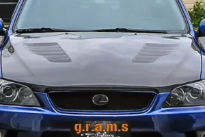 Lexus IS200 IS300 Toyota Altezza SXE10 carbon fiber vented hood Chargespeed style lightweight bonnet