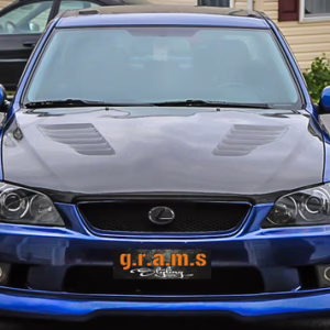 Lexus IS200 IS300 Toyota Altezza SXE10 carbon fiber vented hood Chargespeed style lightweight bonnet