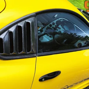 Toyota Supra MK4 JZA80 carbon fiber side window louvers quarter panel vents pair