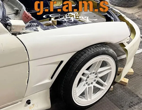 Soarer SC300 SC400 Front Vertex D1 Style Vented Fenders | +25mm Wide Body Kit for Performance - Soarer
