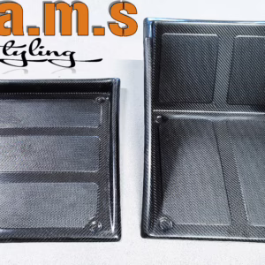 TRS Style Racing Footwell in carbon fiber, fiberglass, and carbon kevlar for performance vehicles.