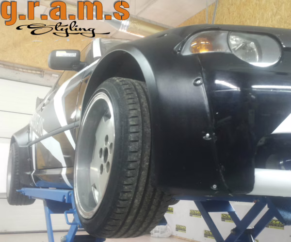 BMW E46 Compact Version 1 Wide Fender Flares Front and Rear | Aggressive Stance for Larger Wheels - Front Wings