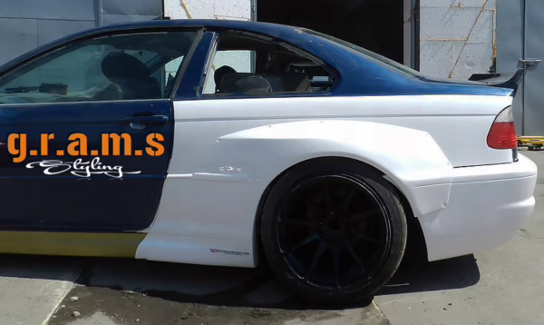 BMW E46 Coupe Version 2 Wide Rear Quarters/ Fender Flares - E46